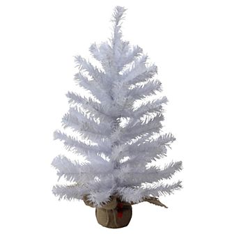 Northlight Seasonal 24 in White Balsam Pine Artificial Christmas Tree