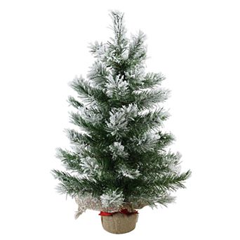 Northlight Seasonal 22 in Flocked Pine Artificial Christmas Tree
