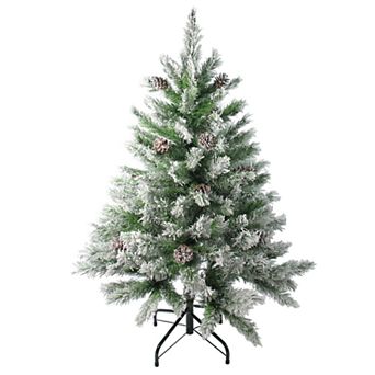 Northlight Seasonal 4-ft. Flocked Angel Pine Artificial Christmas Tree