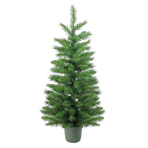 Northlight Seasonal Indoor / Outdoor 4-ft. Slim Pine Potted Artificial ...