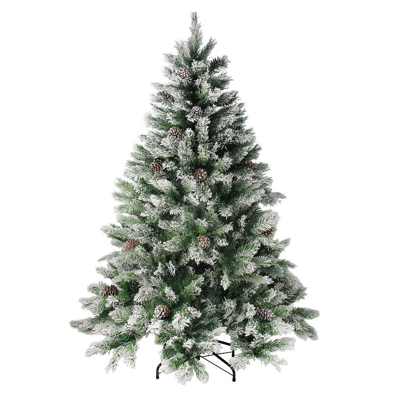 Northlight Seasonal 7-ft. Flocked Angel Pine Artificial Christmas Tree, Whi