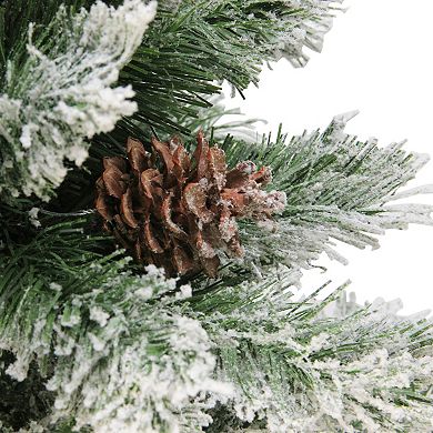 Northlight Seasonal 7-ft. Flocked Angel Pine Artificial Christmas Tree