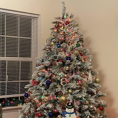 Northlight Seasonal 7-ft. Flocked Angel Pine Artificial Christmas Tree