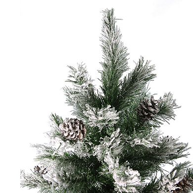 Northlight Seasonal 7-ft. Flocked Angel Pine Artificial Christmas Tree