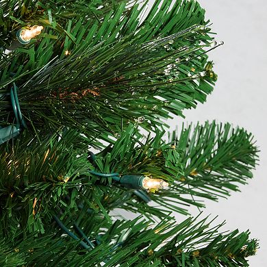 Northlight Seasonal 7.5-ft. Pre-Lit Canterbury Spruce Artificial Christmas Tree