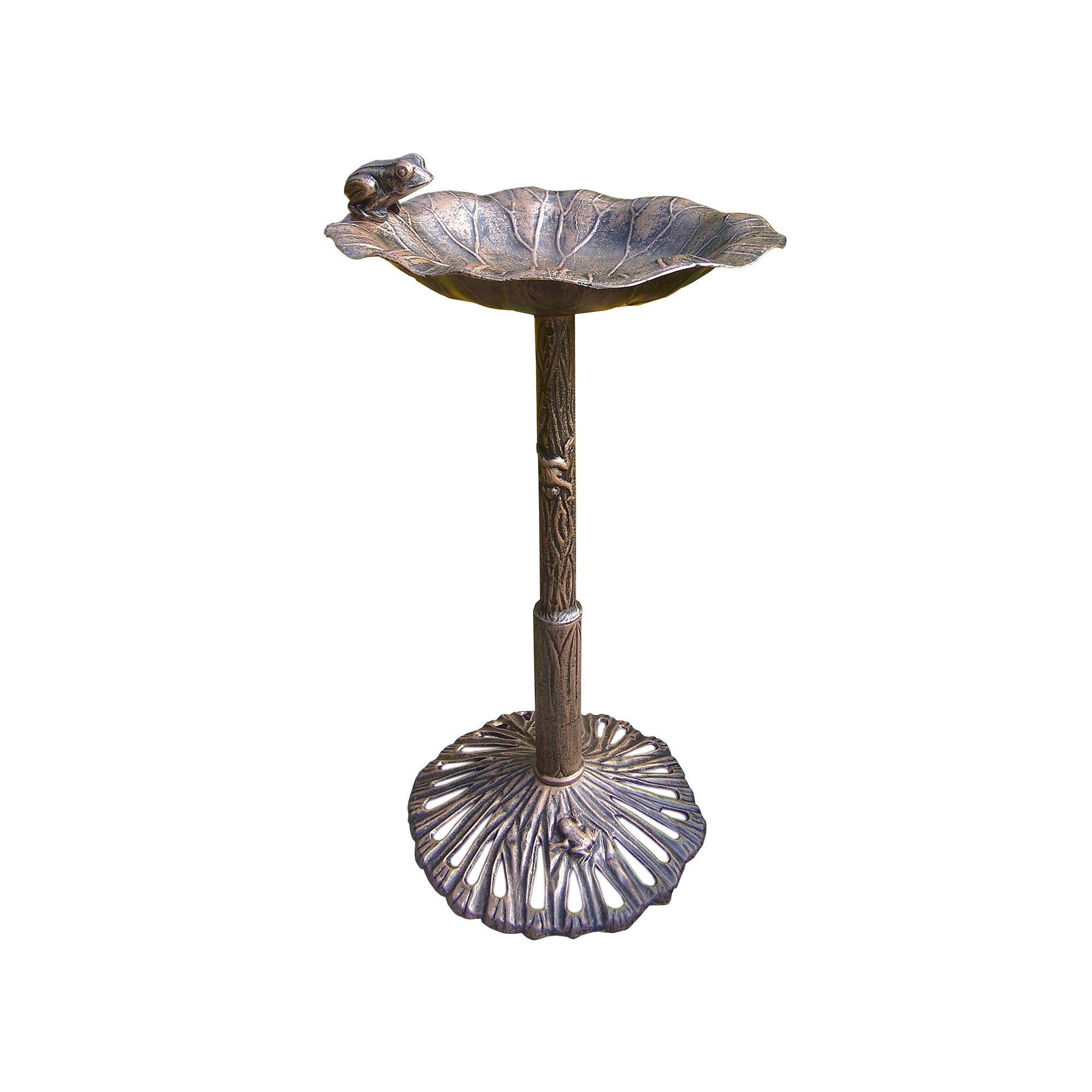 Oakland Living Frog Birdbath - Outdoor, Multicolor