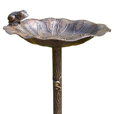 Oakland Living Frog Birdbath - Outdoor