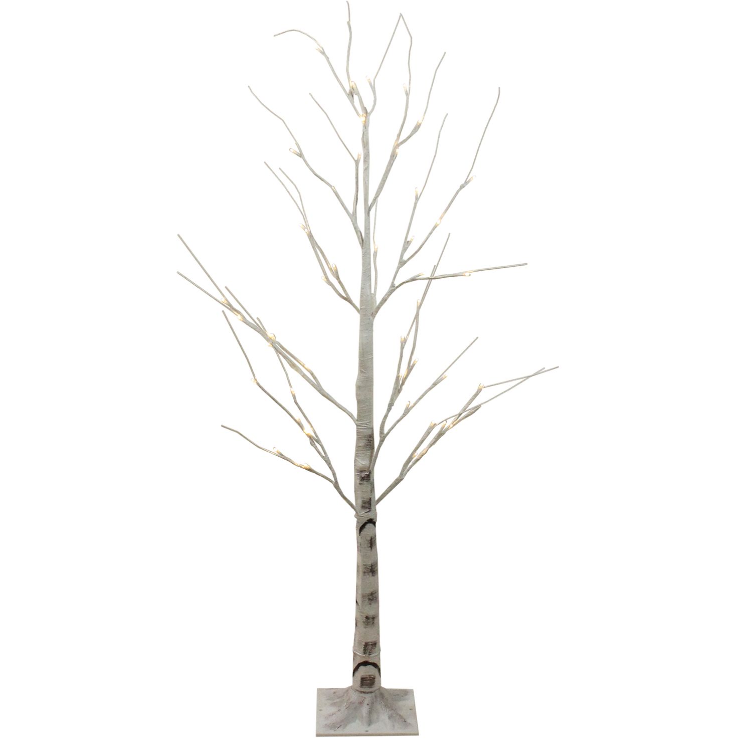 Northlight Seasonal 4 Lighted White Birch Tree Decoration