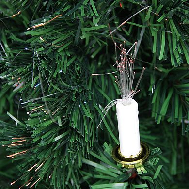 Northlight Seasonal 4-ft. Pre-Lit Fiber Optic Candle Artificial Christmas Tree