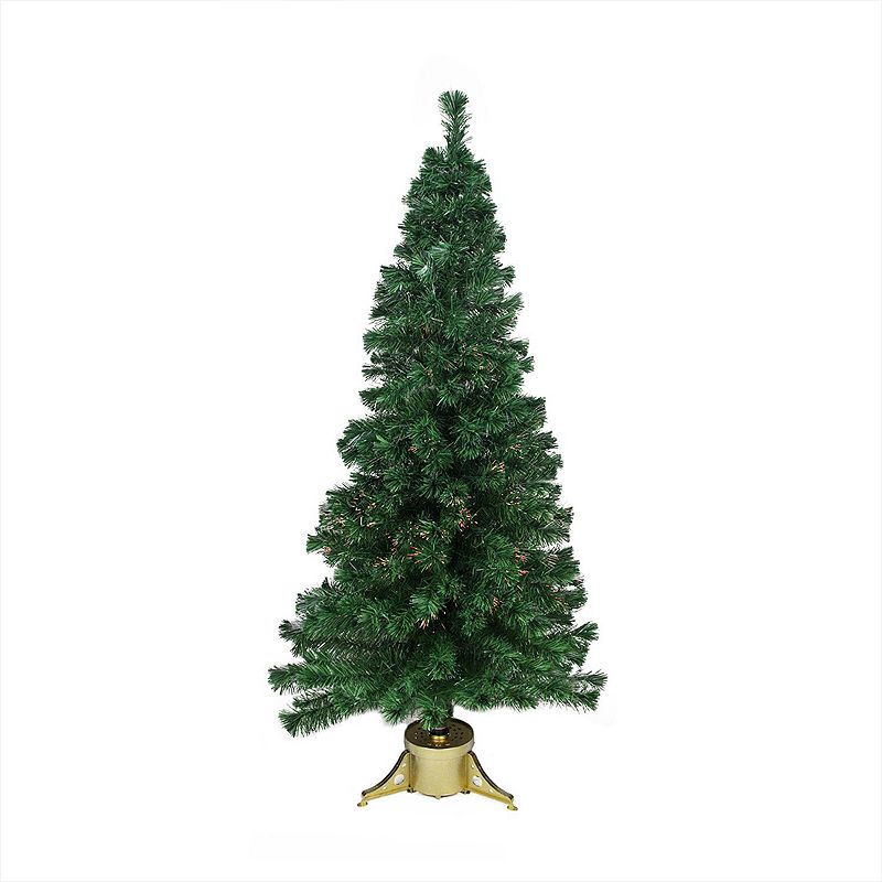 Northlight Seasonal 4-ft. Pre-Lit Fiber Optic Artificial Christmas Tree, Gr
