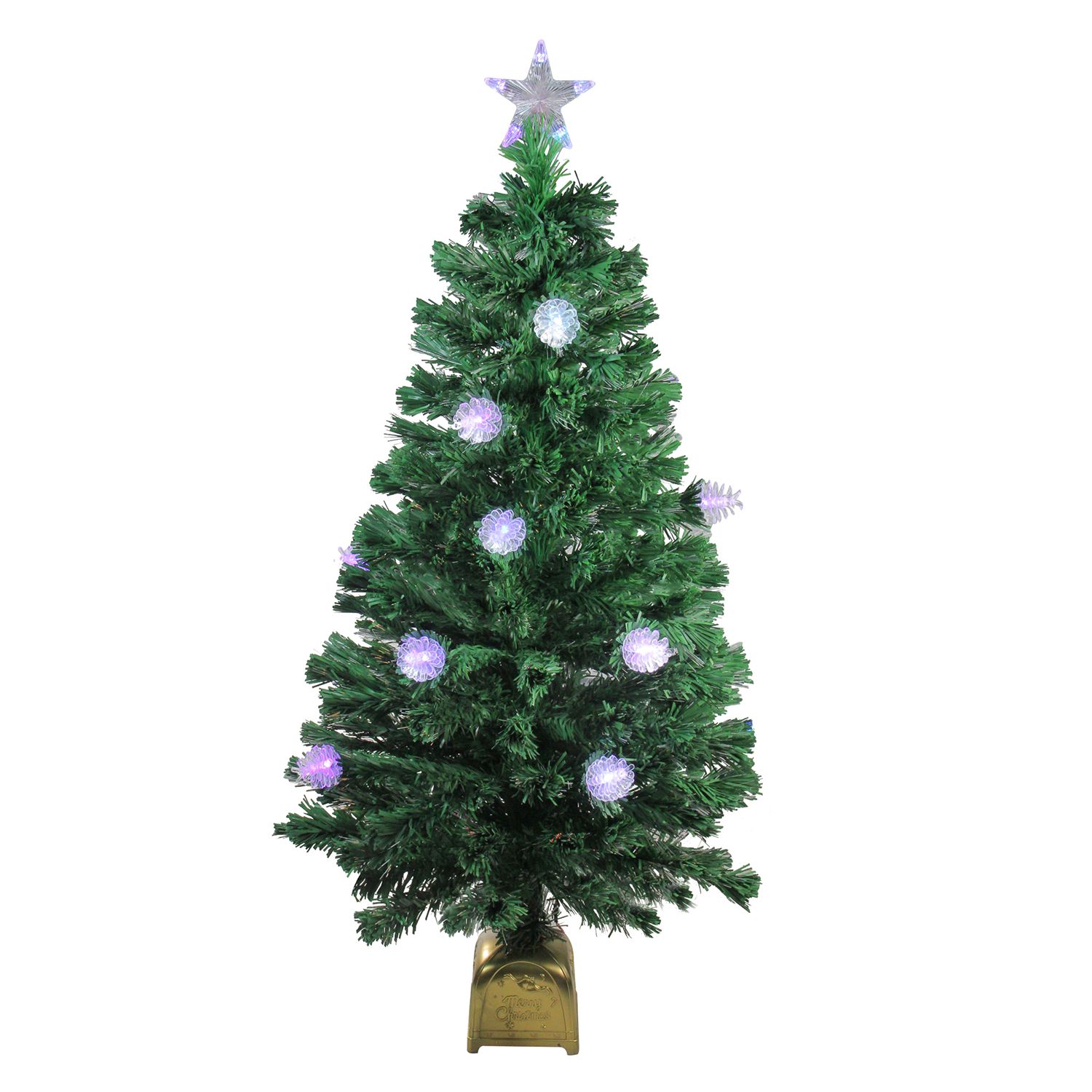 Northlight Seasonal 4-ft. Pre-Lit Fiber Optic Pinecone Artificial ...