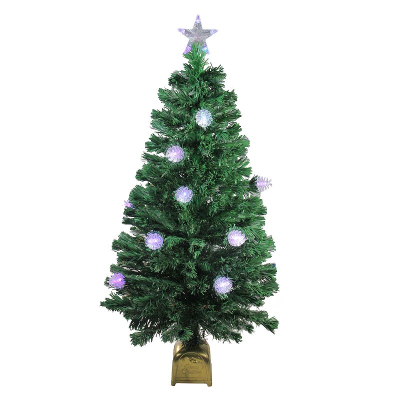 Northlight Seasonal 4-ft. Pre-Lit Fiber Optic Pinecone Artificial Christmas