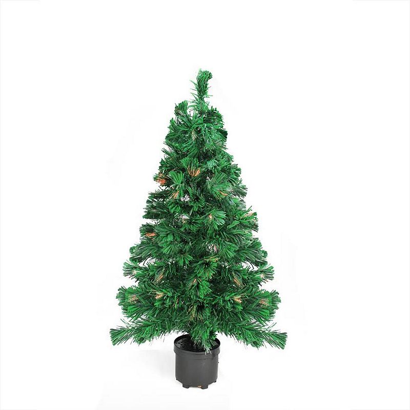 Northlight Seasonal 3-ft. Pre-Lit Fiber Optic Artificial Christmas Tree, Gr