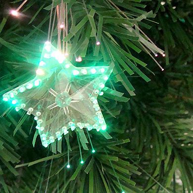 Northlight Seasonal 3' Pre-Lit Fiber Optic Artificial Christmas Tree with Stars