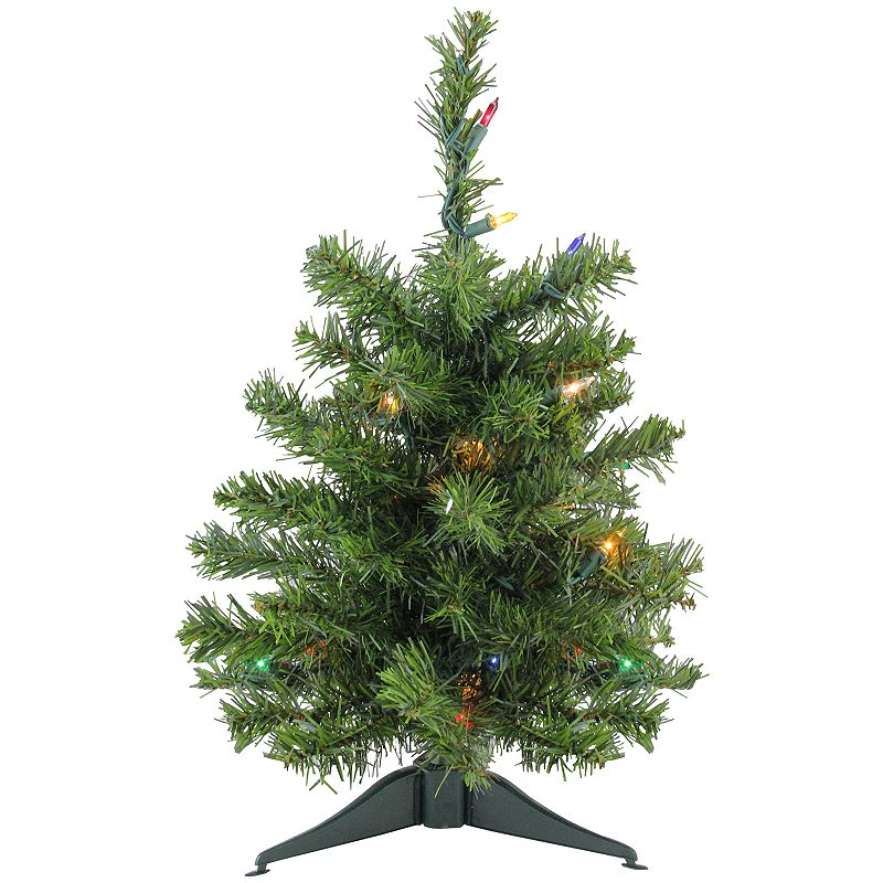 Northlight Seasonal 18 Pre-Lit Natural Two-Tone Canadian Pine Artificial