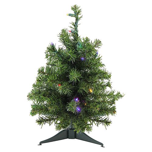 Northlight Seasonal 18-in. Pre-Lit LED Canadian Pine Artificial ...