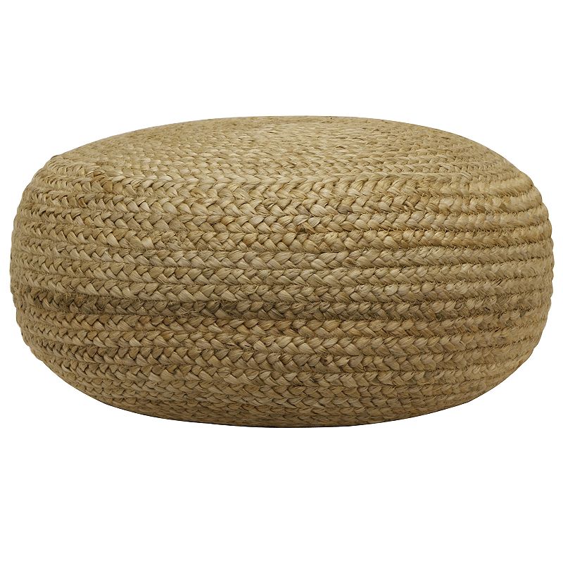 Decor Therapy Round Pouf, Brown