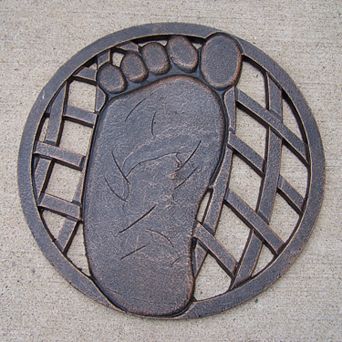 Oakland Living Footprint Garden Stepping Stone - Left - Outdoor