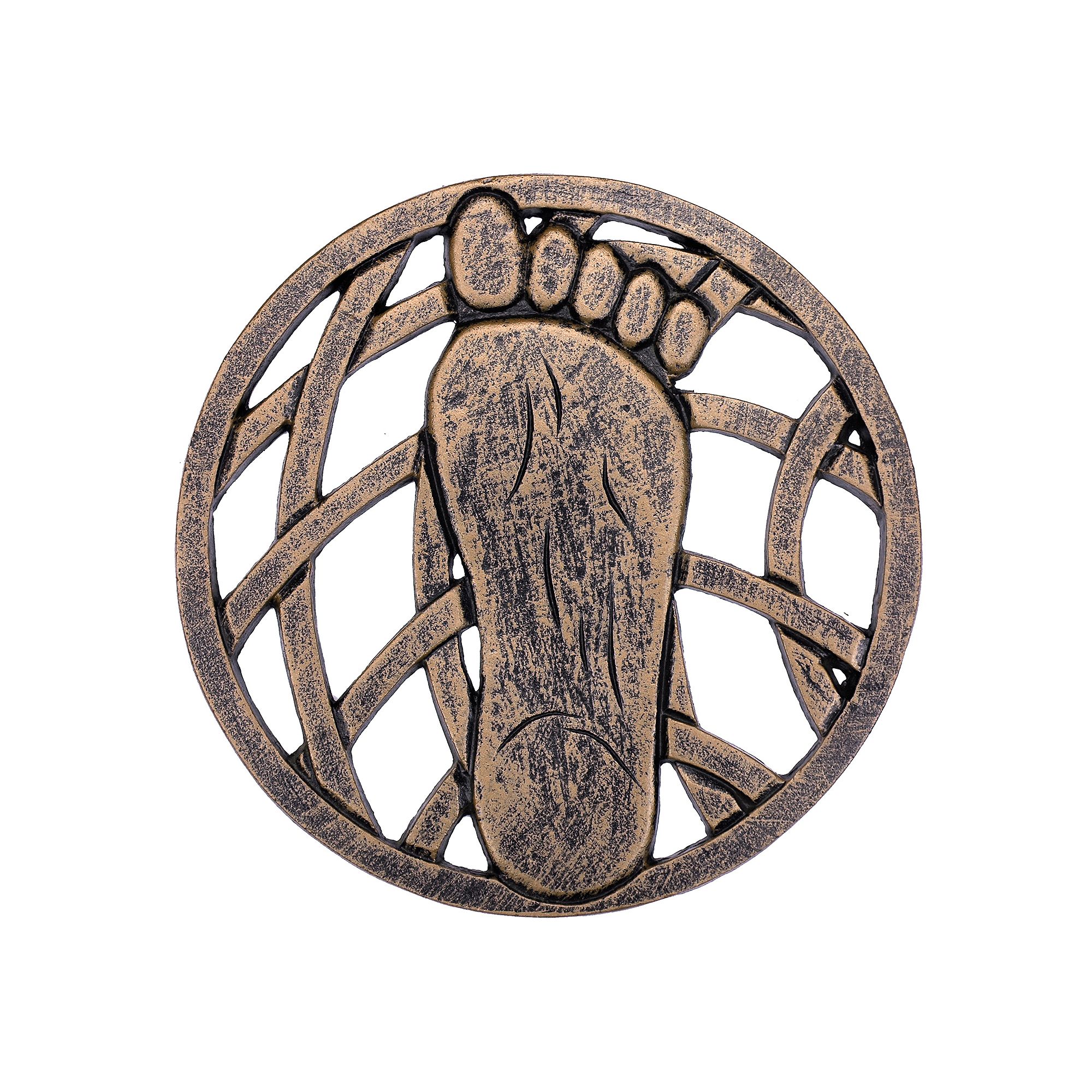 Right Foot Outdoor Stepping Stone, Multicolor