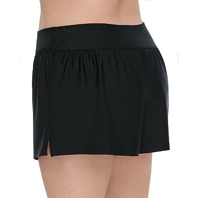 Plus Size Croft & Barrow® Tummy Slimmer High Rise Swim Shorts