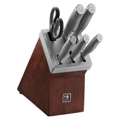 henckels 7 piece self sharpening knife block set