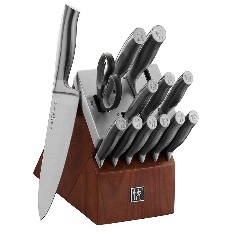 J.A. Henckels International Graphite 14-pc Self-Sharpening Knife Block Set