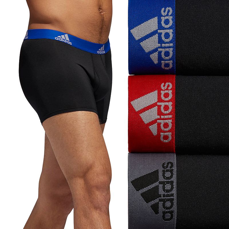 Mens adidas 3-pack climalite Performance Trunks, Size: Small, Black