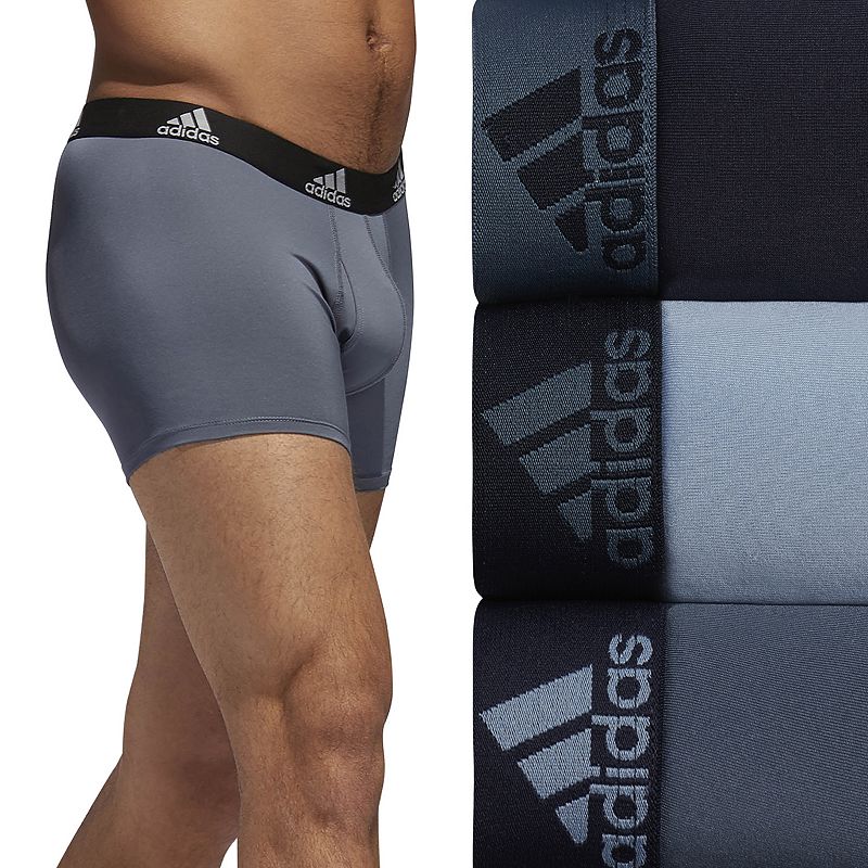 Mens adidas 3-pack climalite Performance Trunks, Size: XL, Grey