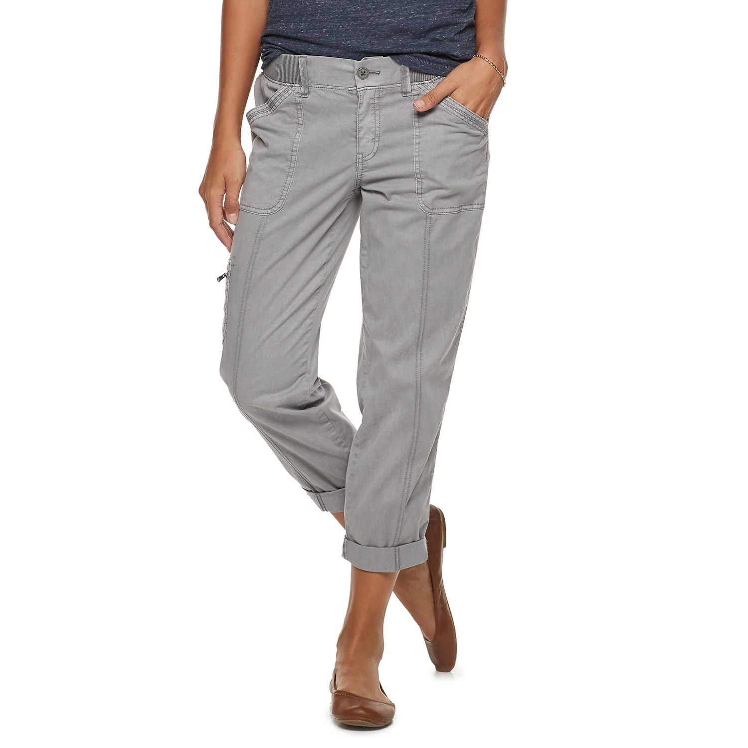 kohls womens denim capris