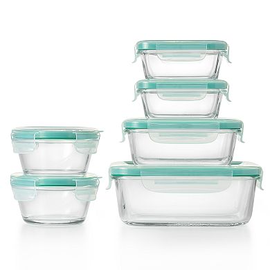 OXO Good Grips Smart Seal 12-piece Glass Food Storage Container Set