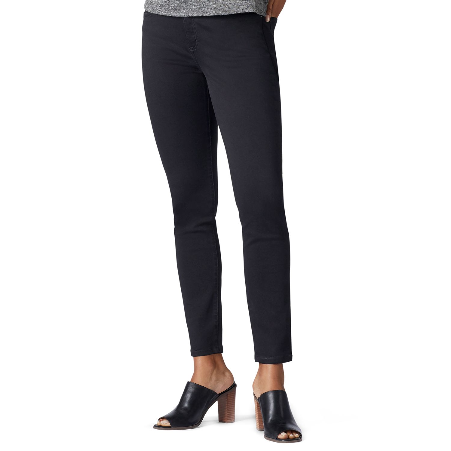 women's lee black skinny jeans