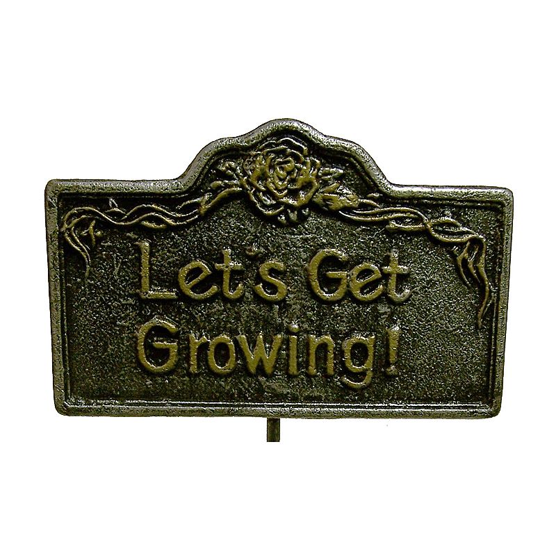 89490687 Oakland Living Lets Get Growing! Garden Marker - O sku 89490687
