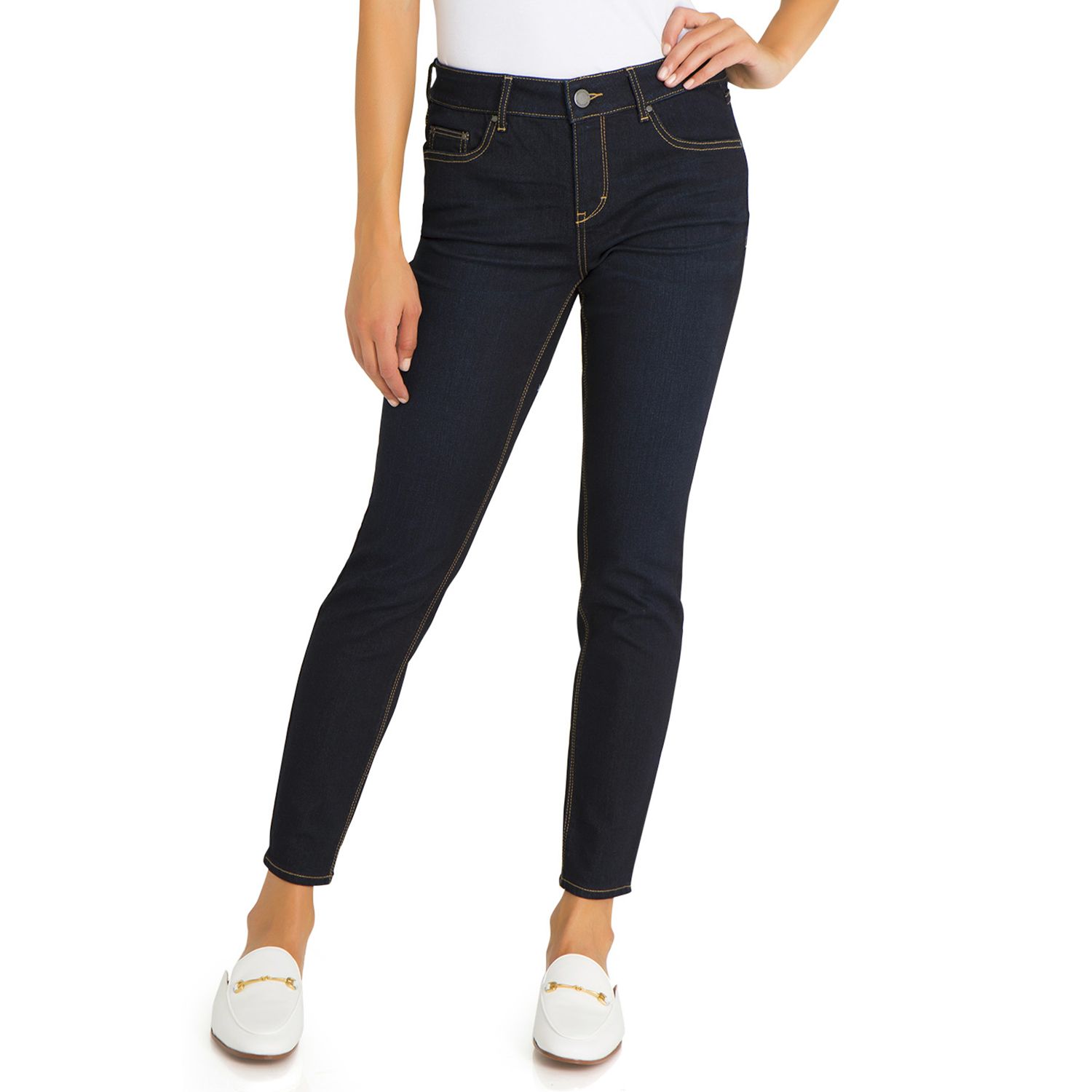 jordache women's super soft mid rise skinny jeans