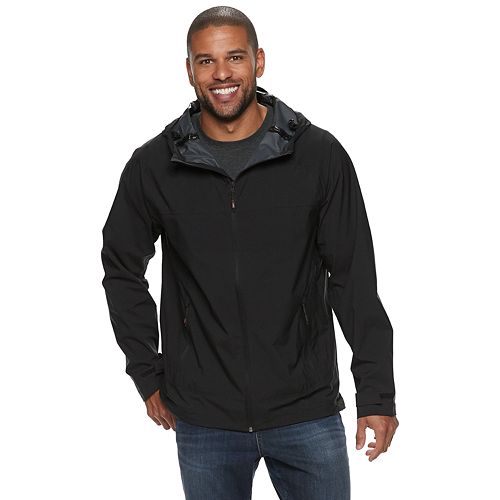 kohls hooded leather jacket