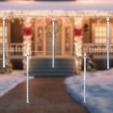 Northlight Seasonal 5 Dripping Icicle Snowfall Christmas Light Tubes