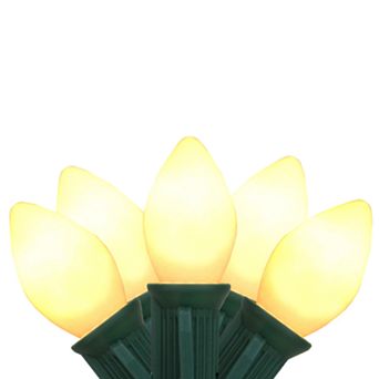 Set of 25 Opaque Clear White Christmas Lights