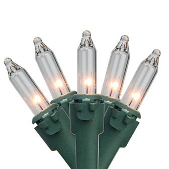 Northlight Seasonal 300 Clear Mini Christmas Lights with Green Wire