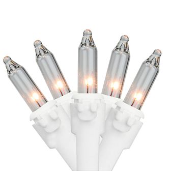 Northlight Seasonal 300 Clear Mini Christmas Lights with White Wire