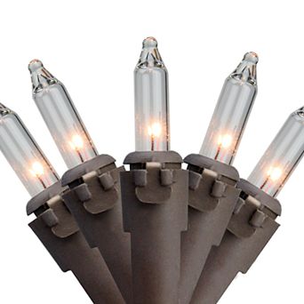 Northlight Seasonal 300 Clear Mini Christmas Lights with Brown Wire