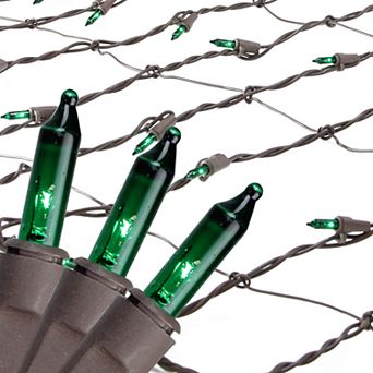 Northlight Seasonal Green Mini Mesh Net Christmas Lights
