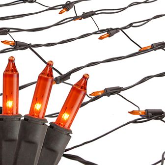 Northlight Seasonal Orange Mini Mesh Net Christmas Lights