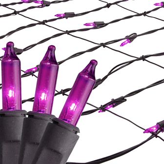 Northlight Seasonal Purple Mini Incandescent Mesh Net Christmas Lights