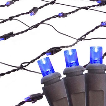 Northlight Seasonal Blue LED Mesh Net Christmas Lights