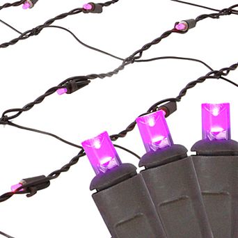 Northlight Seasonal Pink LED Mesh Net Christmas Lights
