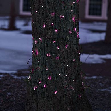 Northlight Seasonal Pink LED Mesh Net Christmas Lights