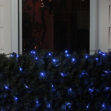 Northlight Seasonal Blue LED Mesh Net Christmas Lights