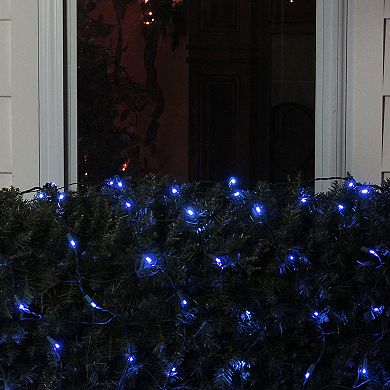 Northlight Seasonal Blue LED Mesh Net Christmas Lights