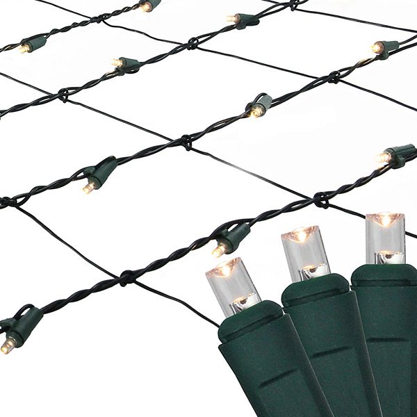 Northlight Seasonal Clear LED Mesh Net Christmas Lights