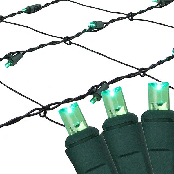 Northlight Seasonal 150 Green LED Mesh Net Christmas Lights