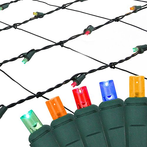 Northlight Seasonal MultiColor LED Mesh Net Christmas Lights